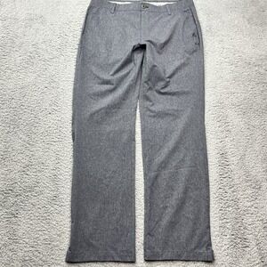 Under Armour Loose Fit Golf Pants Mens 36x32 Match Play Heather Gray‎ Activewear